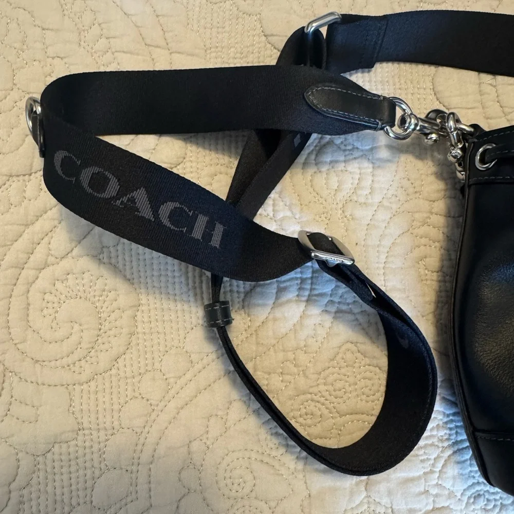 Coach Black mini bucket bag with Silver Accents - Picture 10 of 10